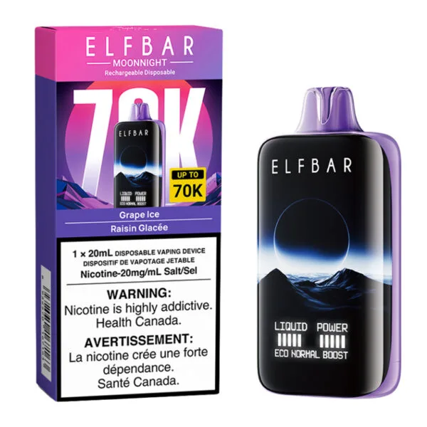 ELFBAR MOONLIGHT 70K - GRAPE ICE