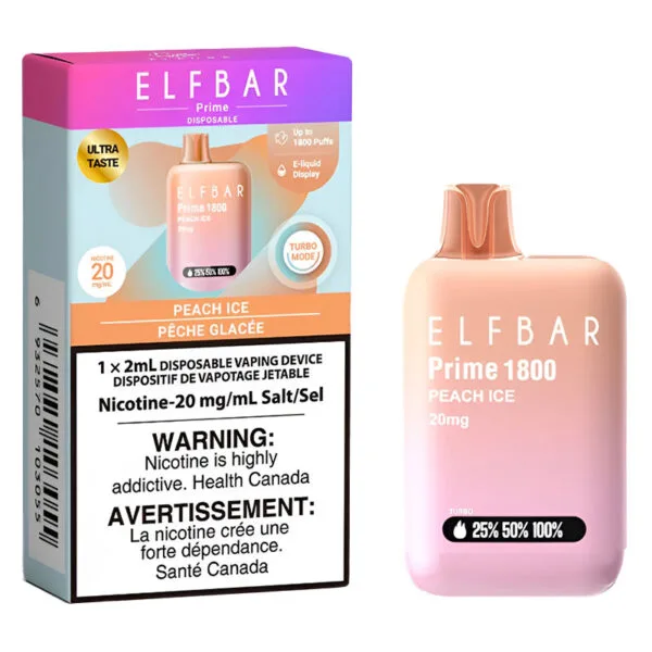 ELF BAR PRIME 1800 - PEACH ICE