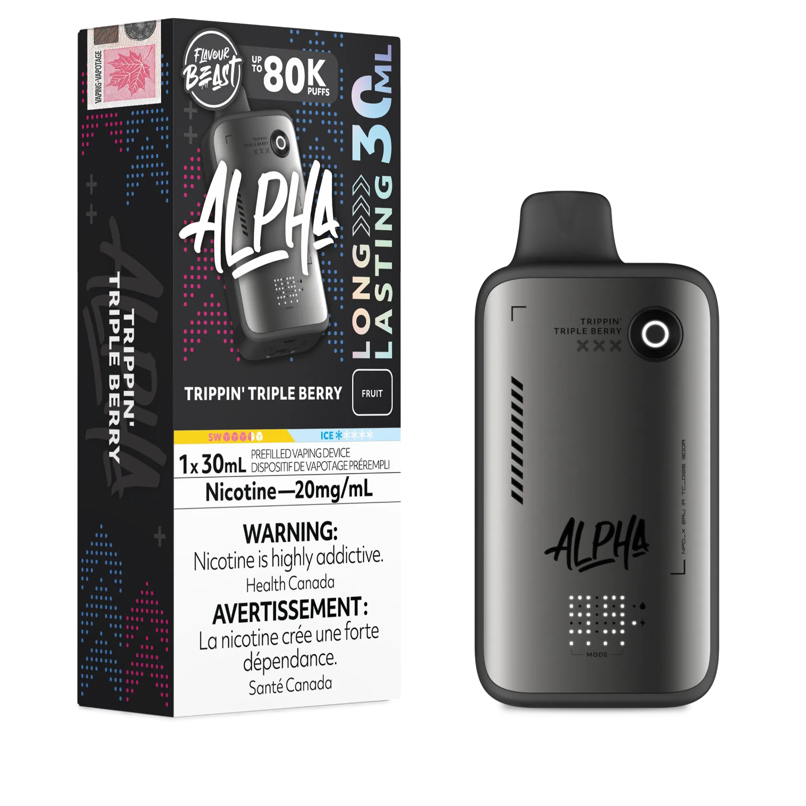 Flavour Beast Alpha - Trippin' Triple Berry 20MG 80K