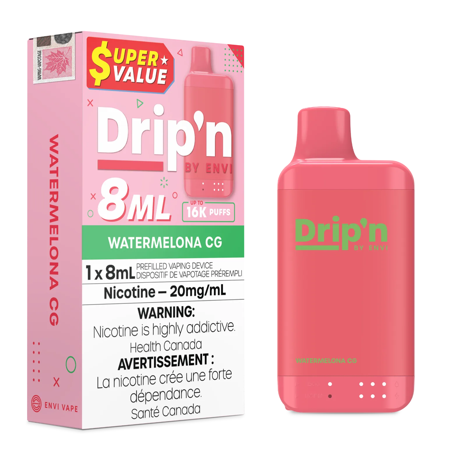 Drip'n by Envi 16K- Watermelon CG