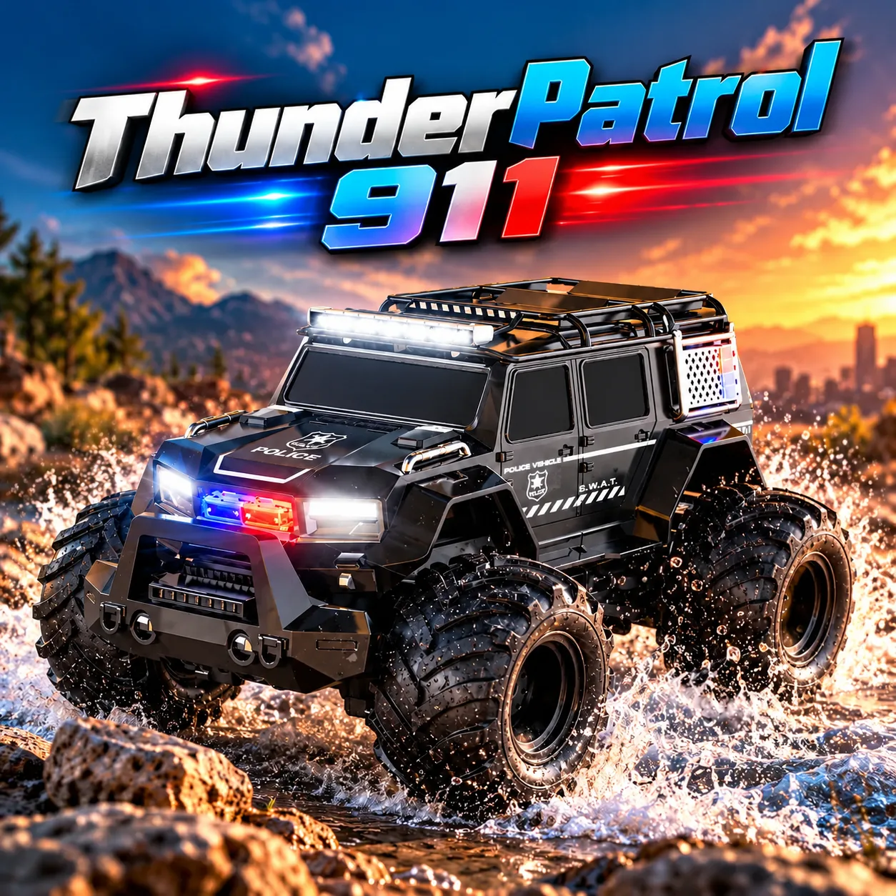 ThunderPatrol 911 RC Police SUV