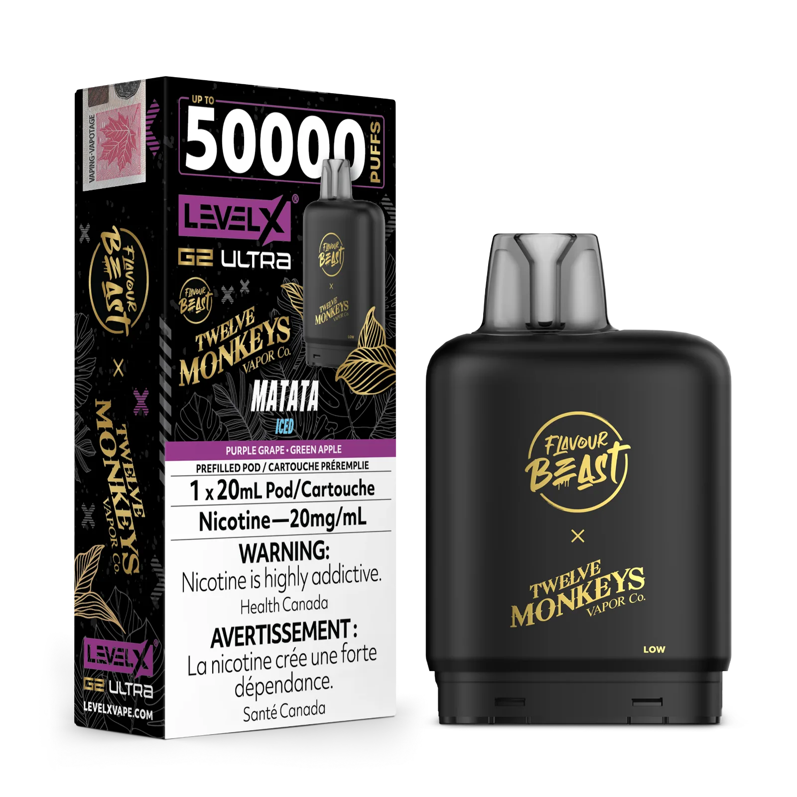 Level X G2 Ultra Pod 20ml - Flavour Beast - MATATA Iced 20MG