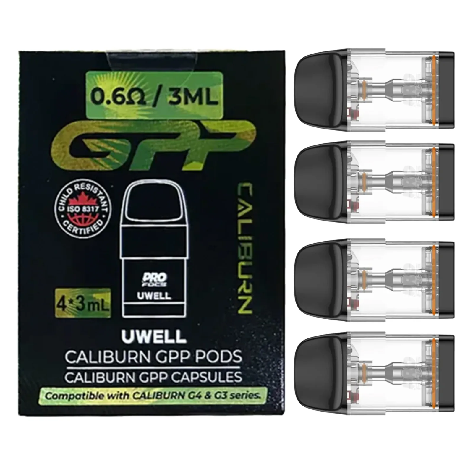 Uwell Caliburn GPP 0.6 ohm Replacement Pods 3mL