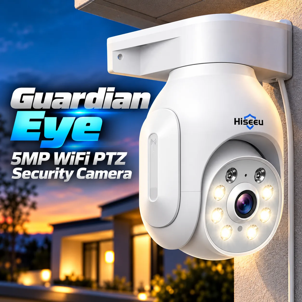 Guardian Eye 5MP WiFi PTZ Security Camera