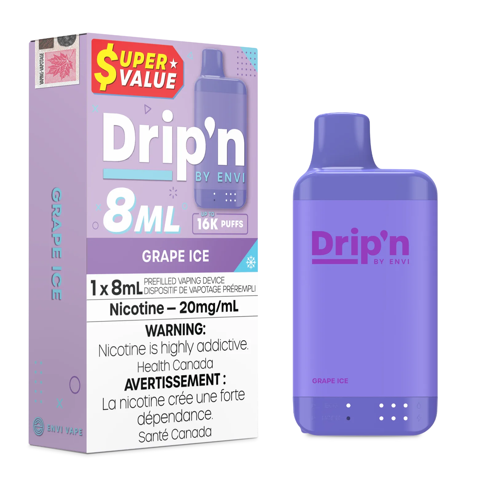 Drip'n by Envi 16K - Grape Ice