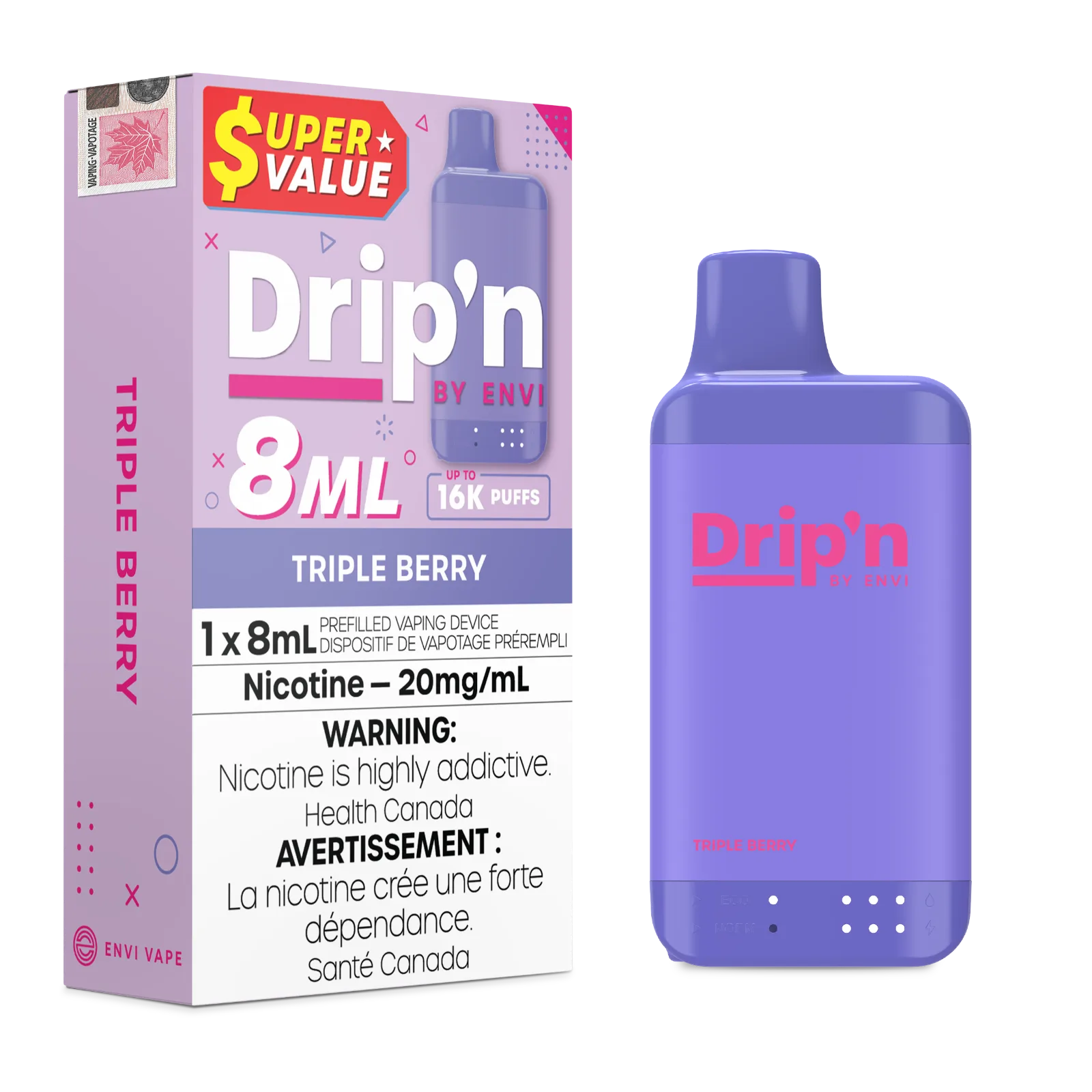 Drip'n by Envi 16K- Triple Berry