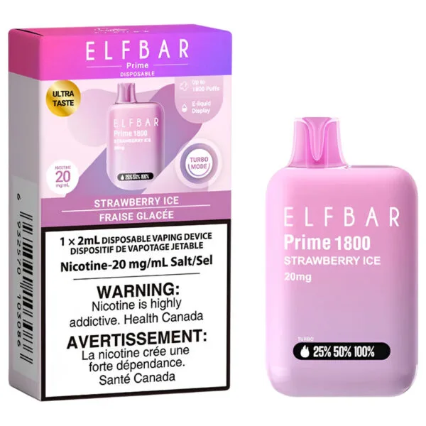 ELF BAR PRIME 1800 - STRAWBERRY ICE