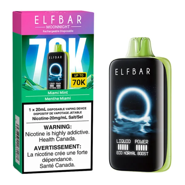 ELFBAR MOONLIGHT 70K - MIAMI MINT